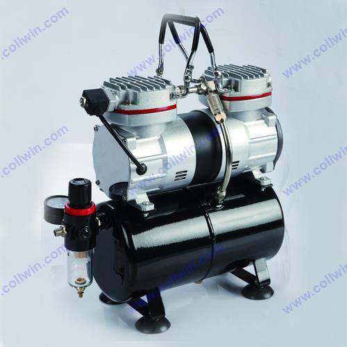 AC-90T Twin Cylinder Mini Air Compressor With Tank