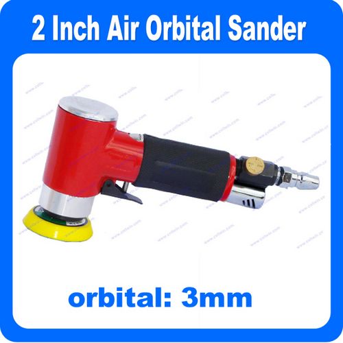 2" Mini Orbital 90° Angle Air Sander – Hook & Loop With Discs And Pad, Blue
