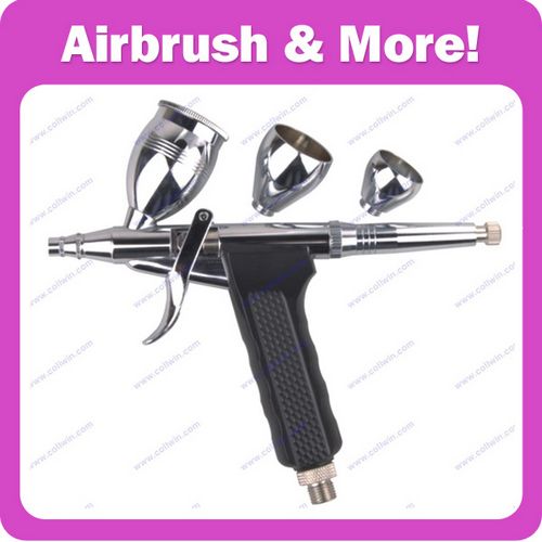 Airbrush Spray Gun with 2CC/7CC/12CC CUP