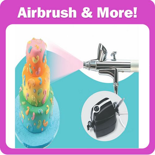 Cake Decoration Airbrush Kit with Mini Compressor